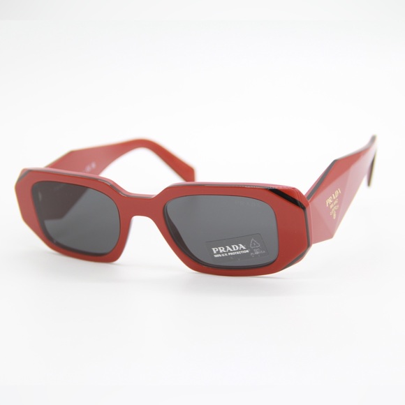 NEW PRADA SYMBOLE PR17WS 12N-5S0 SUNGLASSES PRADA SPR 17W RED EYEWEAR PR 17WS - Picture 4 of 12